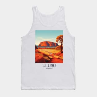 A Pop Art Travel Print of Uluru / Ayers Rock - Australia Tank Top